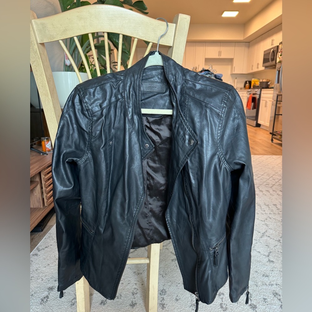 Vegan Leather Black Leather Jacket